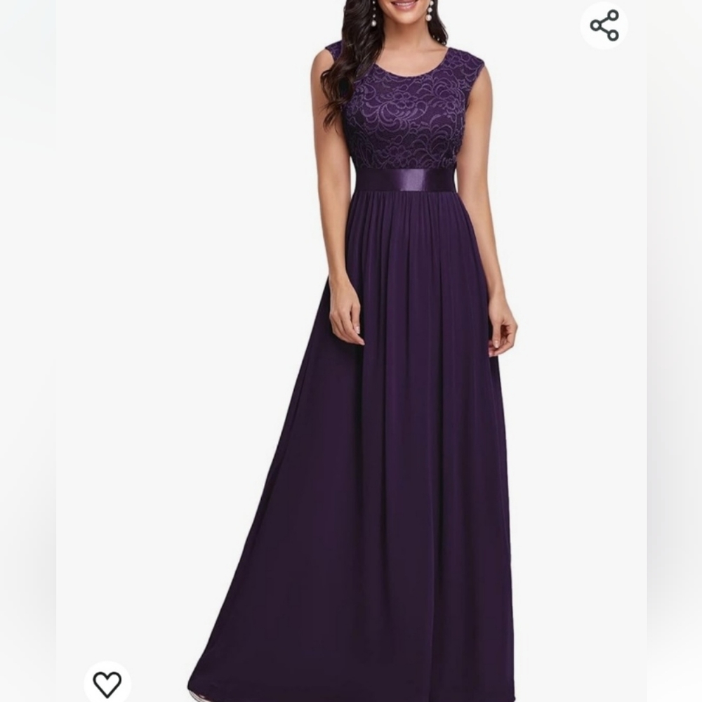 Ever Pretty Bridesmade dress size 6 purple
